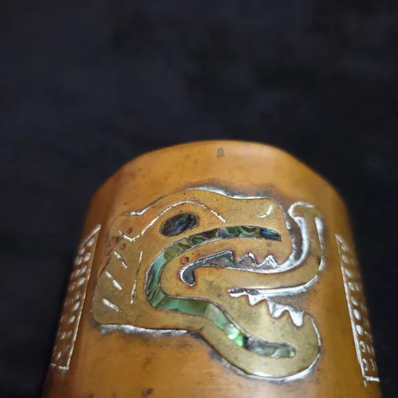 *RARE* Vintage Copper Dragon Cuff - Picture 6 of 7